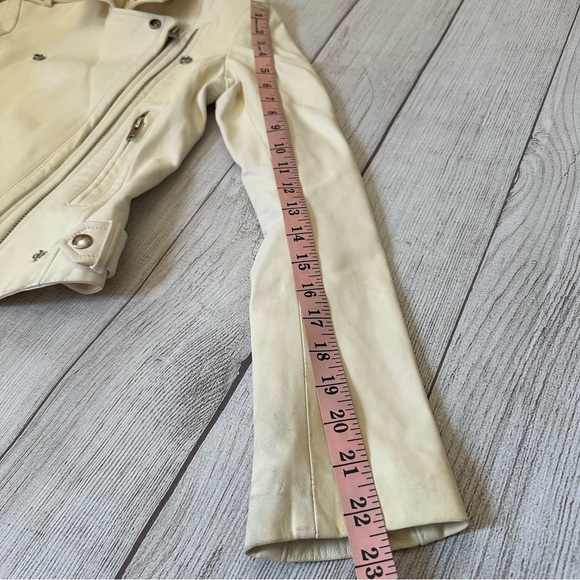 SALE🥧 IRO White Lamb Leather Jacket - Picture 15 of 16